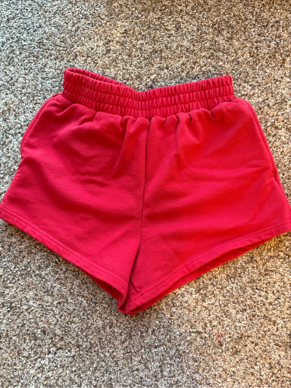 Shop Fancy Terry Shorts - Red